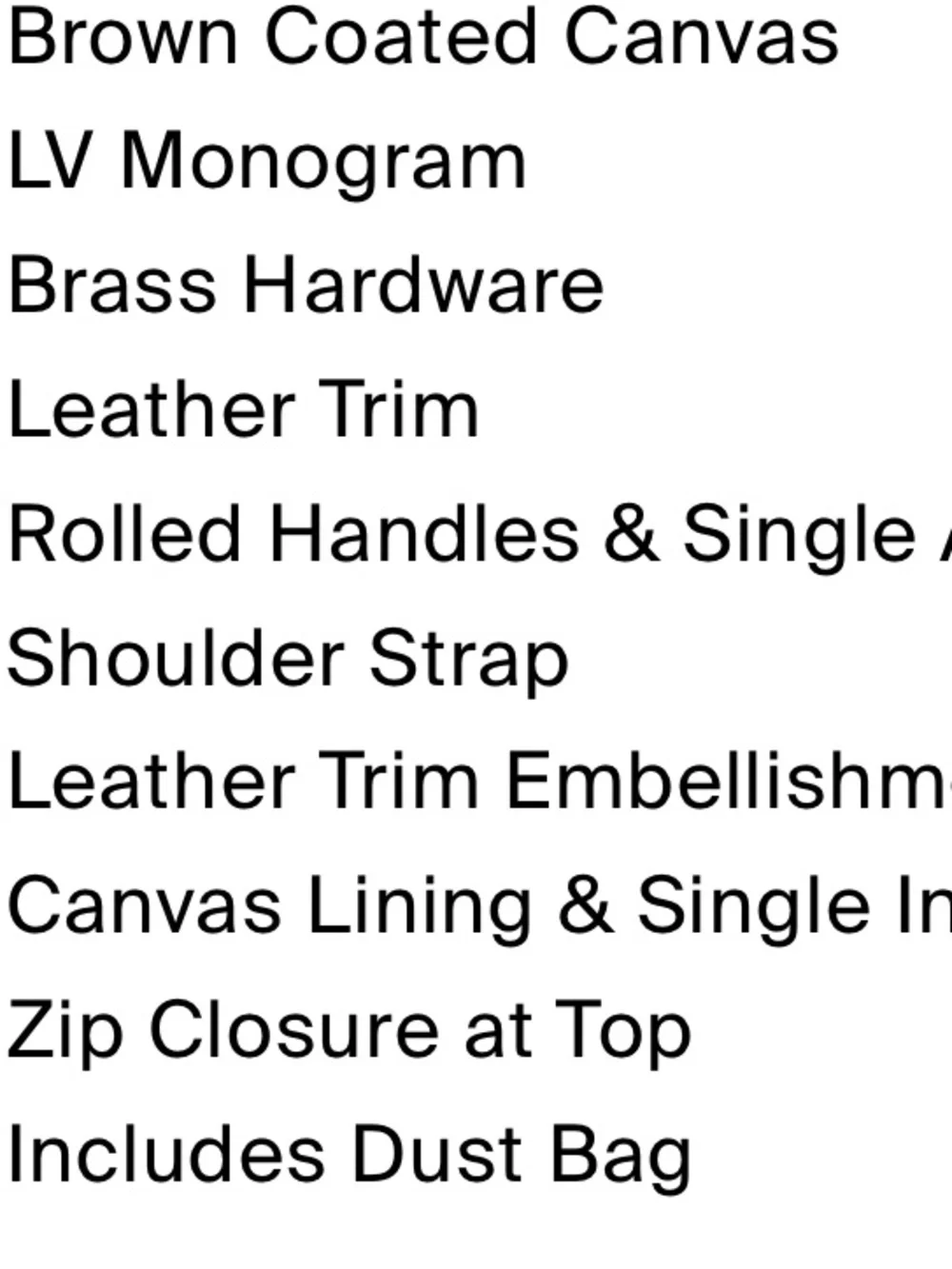 “Designer” Canvas/Leather Monogram Bag